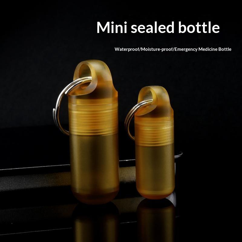 Edc Pill Carry - 小型PEIピルボトル 多機能収納ボックス ポータブルアウトドアツール EDC 日常携帯やアウトドア活動に最適