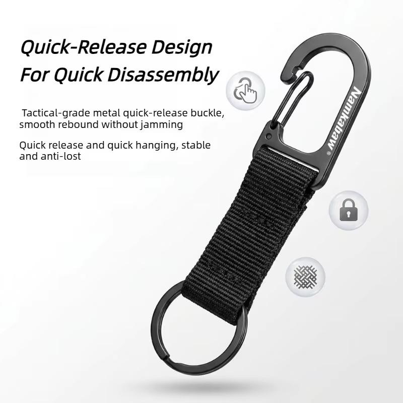 Edc Carry Clip - コンパクトなミニウェビングスプリングスナップフックカラビナ。ポケットに収納しやすいクイッククリップ式キーリング。キャンプやハイキング、EDC（エブリデイキャリー）用具に最適。