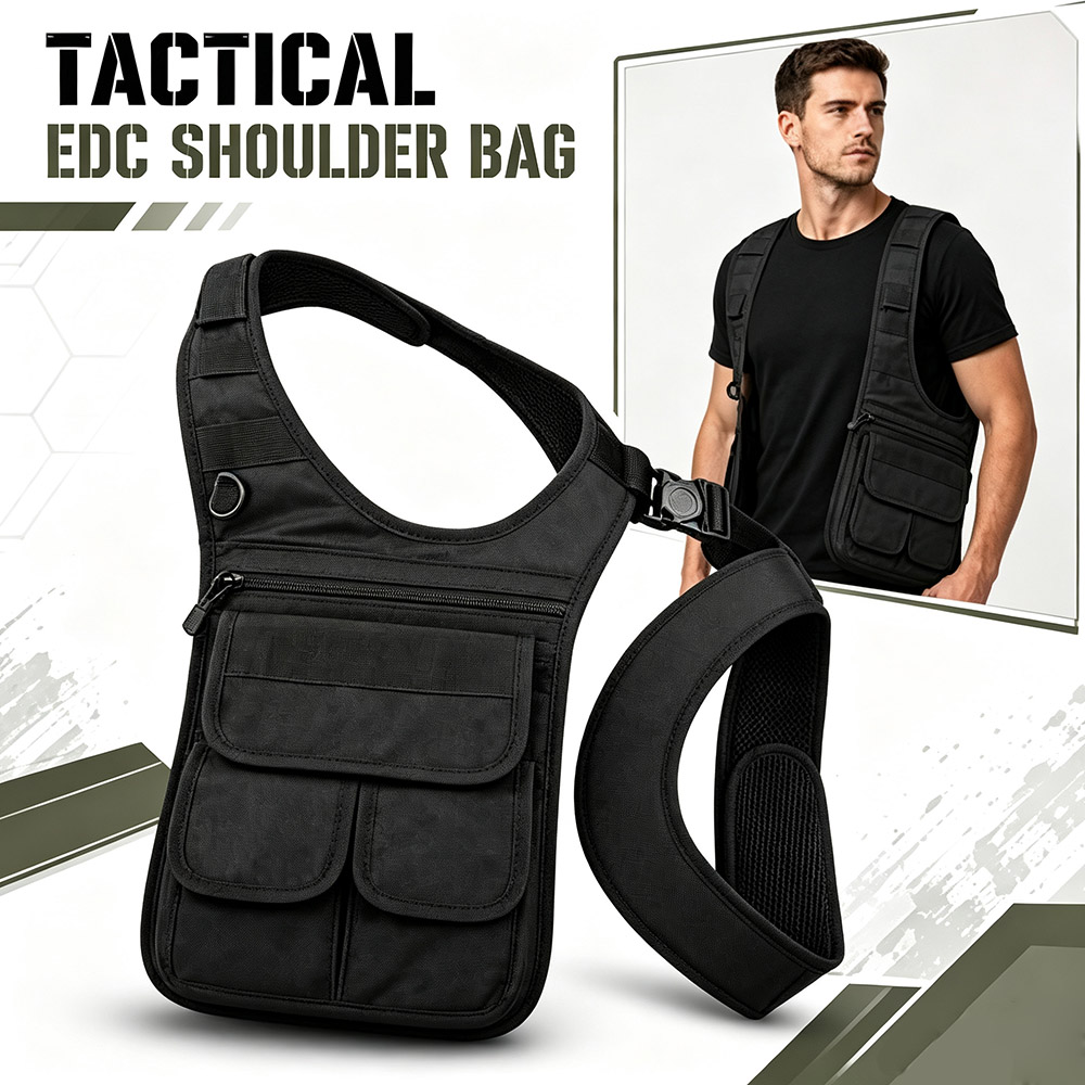 Edc Carry Pocket Pouch - 戦術的な隠しアンダーアームツールバッグ MOLLEマルチポケットEDCユーティリティスリングポーチ エアソフト、ハンティング、射撃、アウトドア、日常携帯用