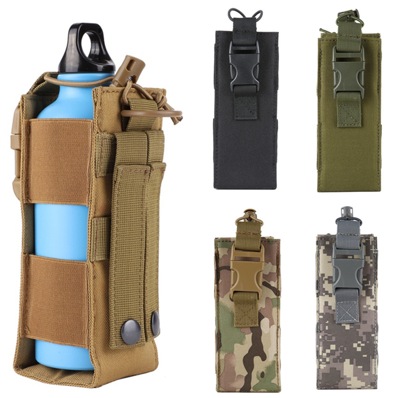 Edc Carry Pocket - モール式ウォーターボトルホルスターポーチ アウトドアスポーツ ライディング キャンプ ハイキング ハンティング