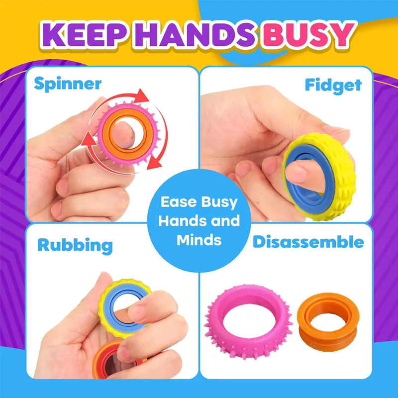 回転式フィジェットスピナーリング 感覚ストレス解消 抗不安指 - Fidget Spinner Bearing のレビューと価格