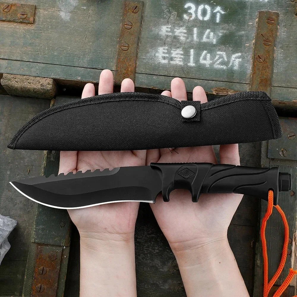 多目的キャンプサバイバルEDCナイフ、固定刃ストレート、高硬 - Edc Fixed Blade Deep Carry のレビューと価格