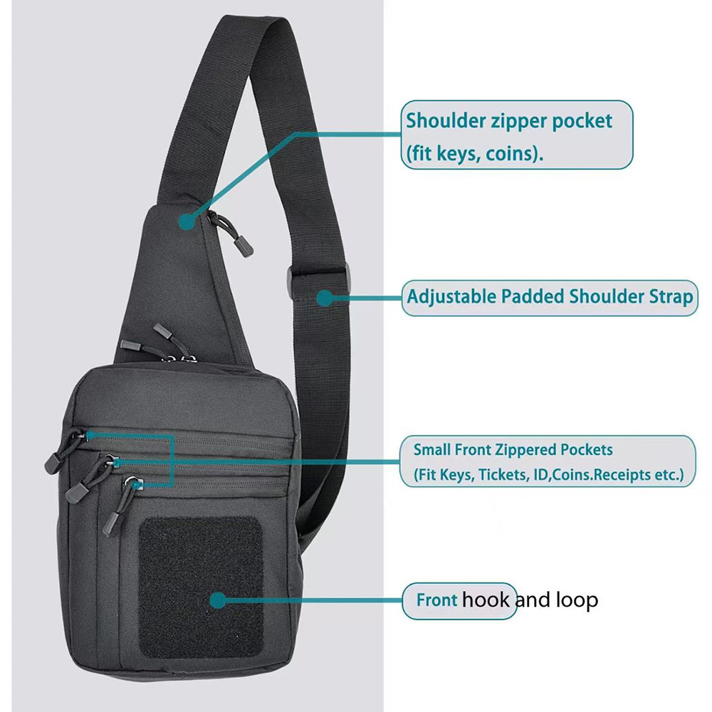 男女兼用バッグ - EDC ショルダーバッグ タクティカル  - Edc Carry Pocket のレビューと価格