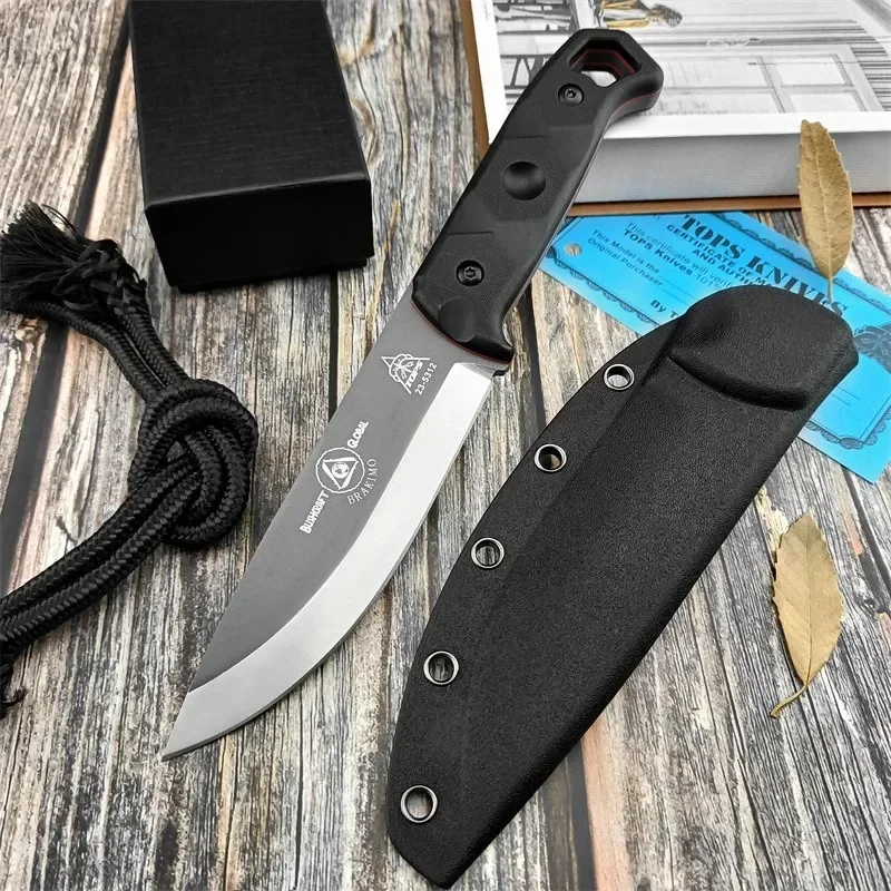 ポータブル D2 鋼固定刃アウトドアサバイバルナイフナイロン - Edc Fixed Blade Deep Carry のレビューと価格