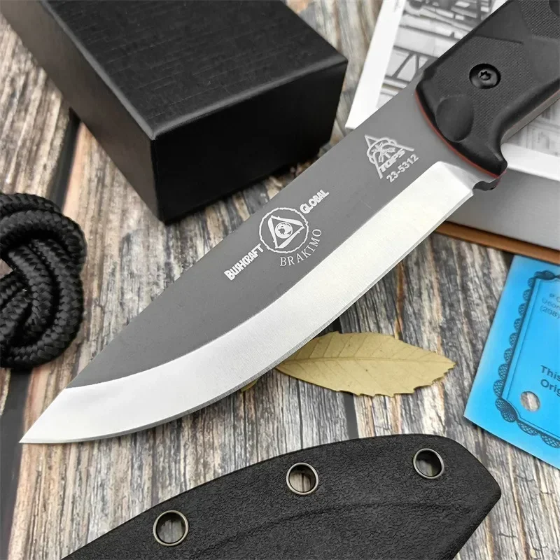 ポータブル D2 鋼固定刃アウトドアサバイバルナイフナイロン - Edc Fixed Blade Deep Carry のレビューと価格