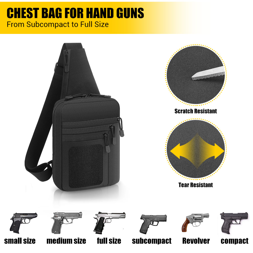 戦術的なピストルガンバッグ隠しキャリーガンホルスターハンドガ - Edc Carry Handgun のレビューと価格