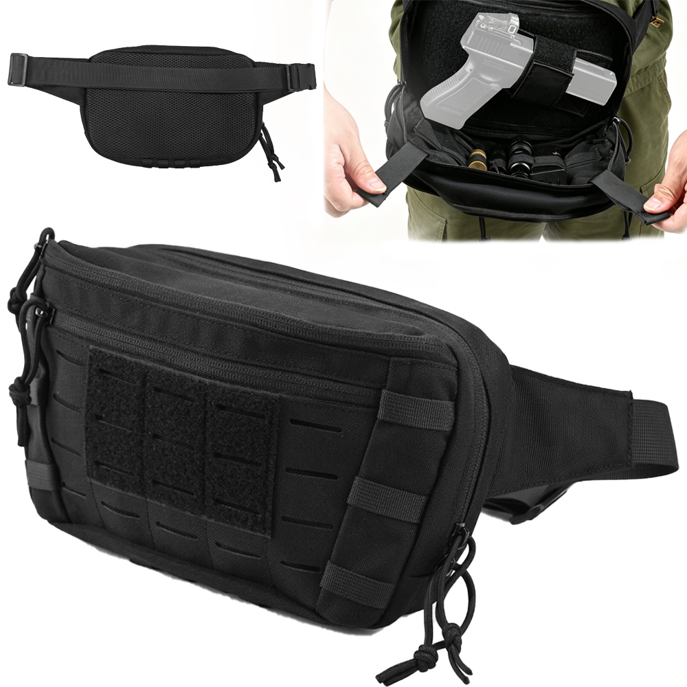 戦術ピストルウエストバッグ CCW ファニーパック隠しキャリ - Edc Carry Handgun のレビューと価格