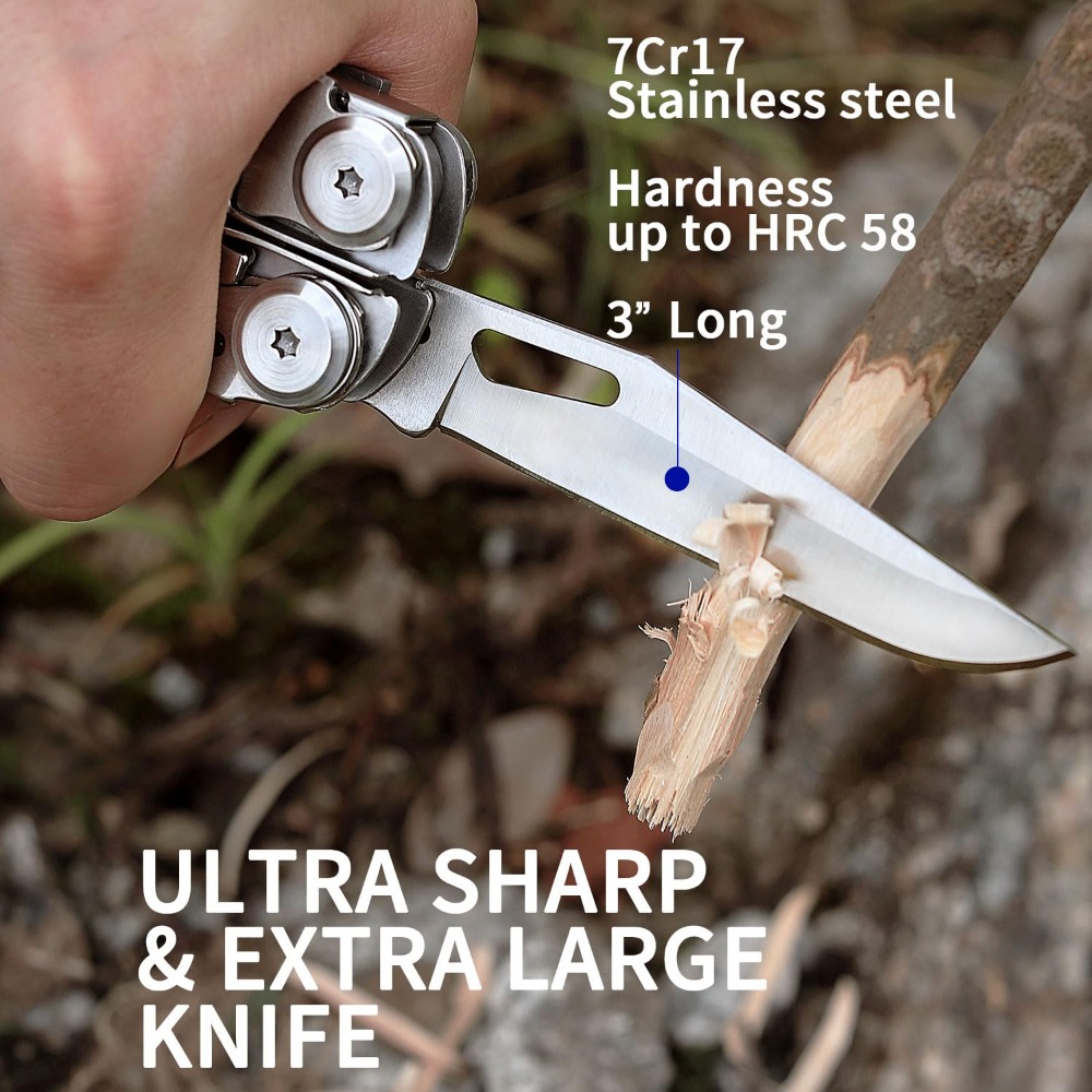 30種類の機能が備わった、屋外用折りたたみ式EDC戦術プライ - Edc Carry Pliers のレビューと価格