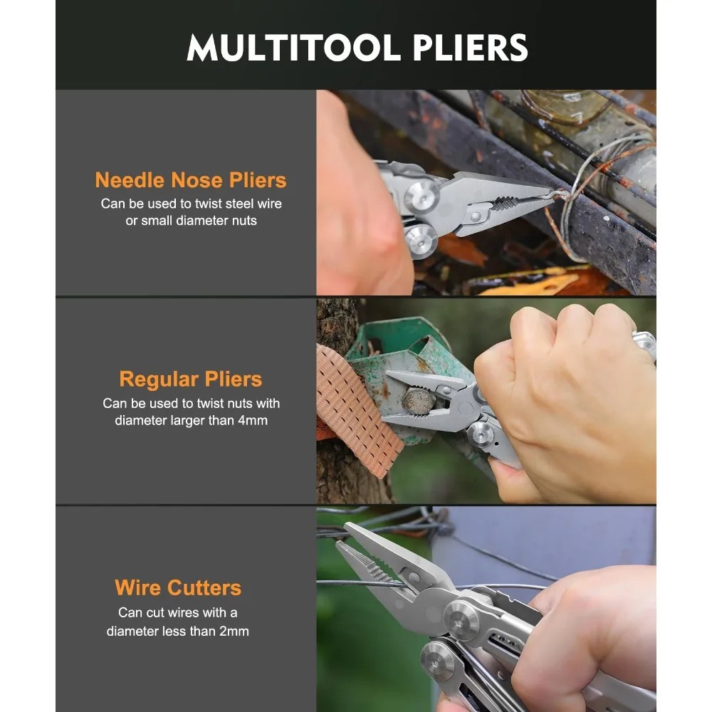 キャンプ用戦術プライヤー。多目的ツールとして、キャンプ、釣り - Edc Carry Pliers のレビューと価格