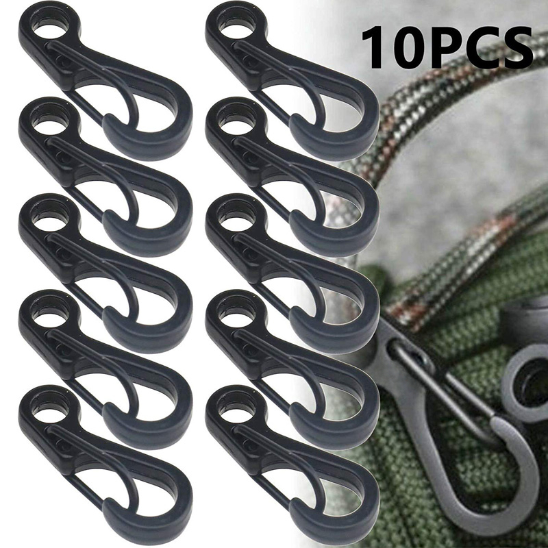 10 ピース/ロットミニカラビナパラコード戦術的なギアフック - Edc Carry Kit のレビューと価格