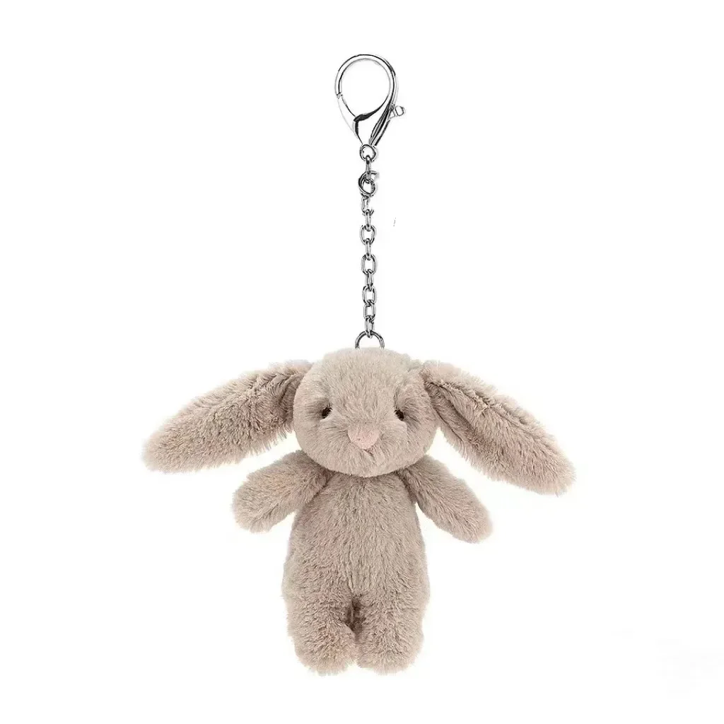 ぬいぐるみかわいい漫画ウサギキーホルダー愛ポンポン小物おもち - Carabiner Keychain のレビューと価格