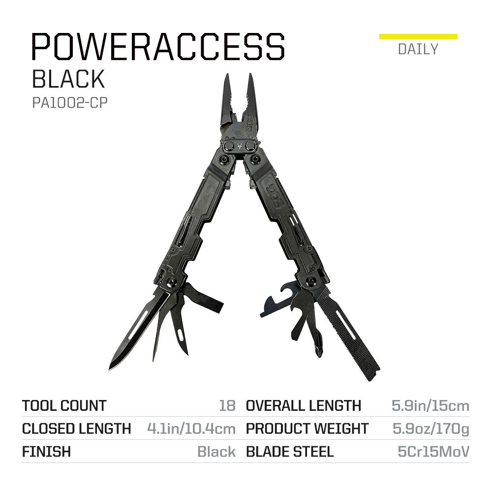 SOG PowerAccess 18in1 ポケットマルチツ - Edc Carry Clip のレビューと価格