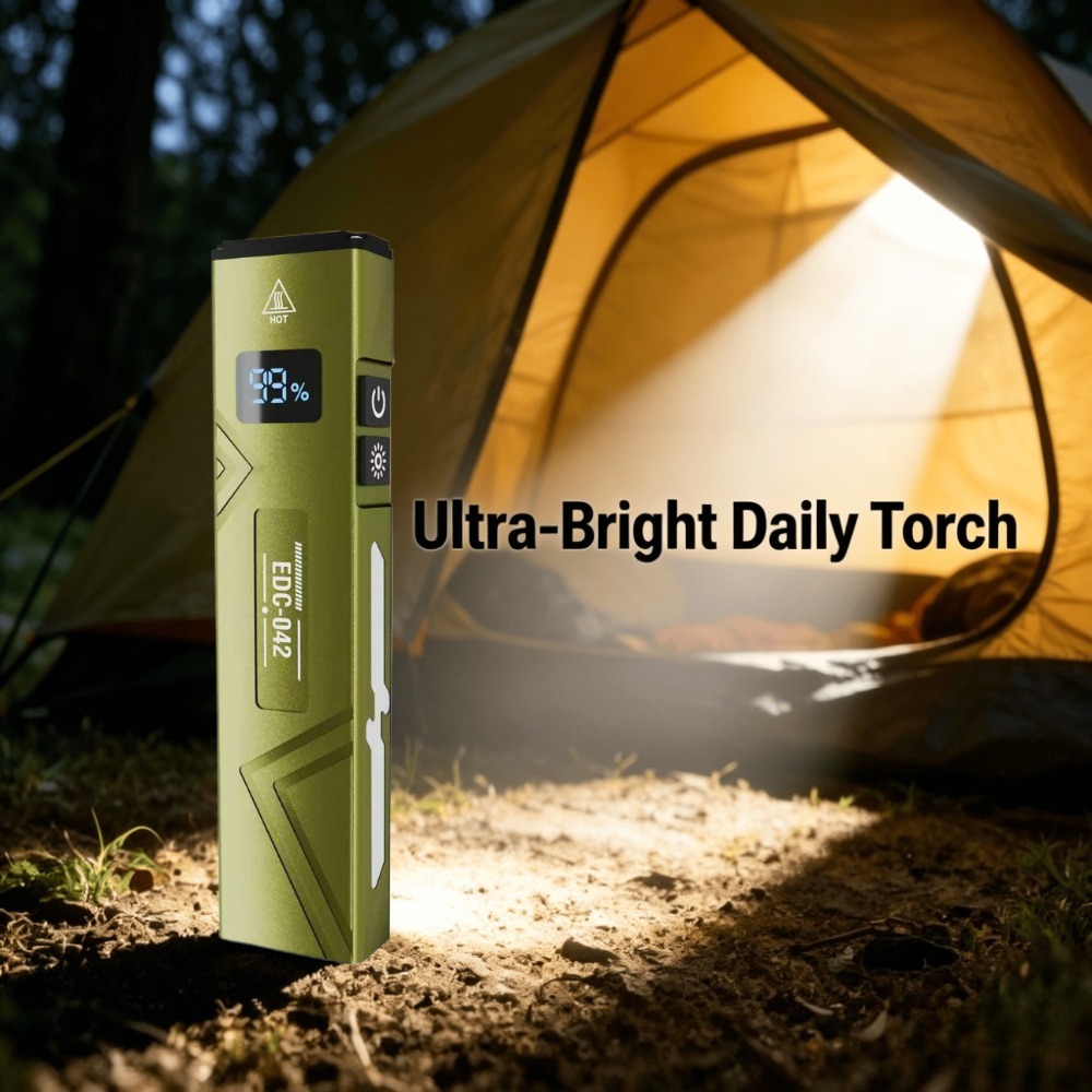 EDC懐中電灯 充電式UVライト 磁気ペンクリップ付き作業灯 - Edc Carry Clip のレビューと価格
