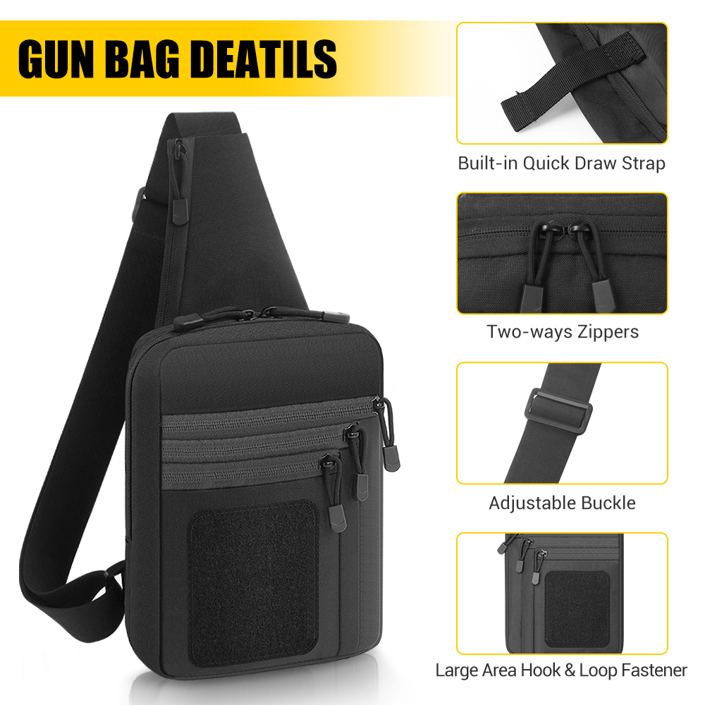 戦術ピストルガンバッグ隠しキャリーガンホルスターハンドガン収 - Edc Carry Handgun のレビューと価格