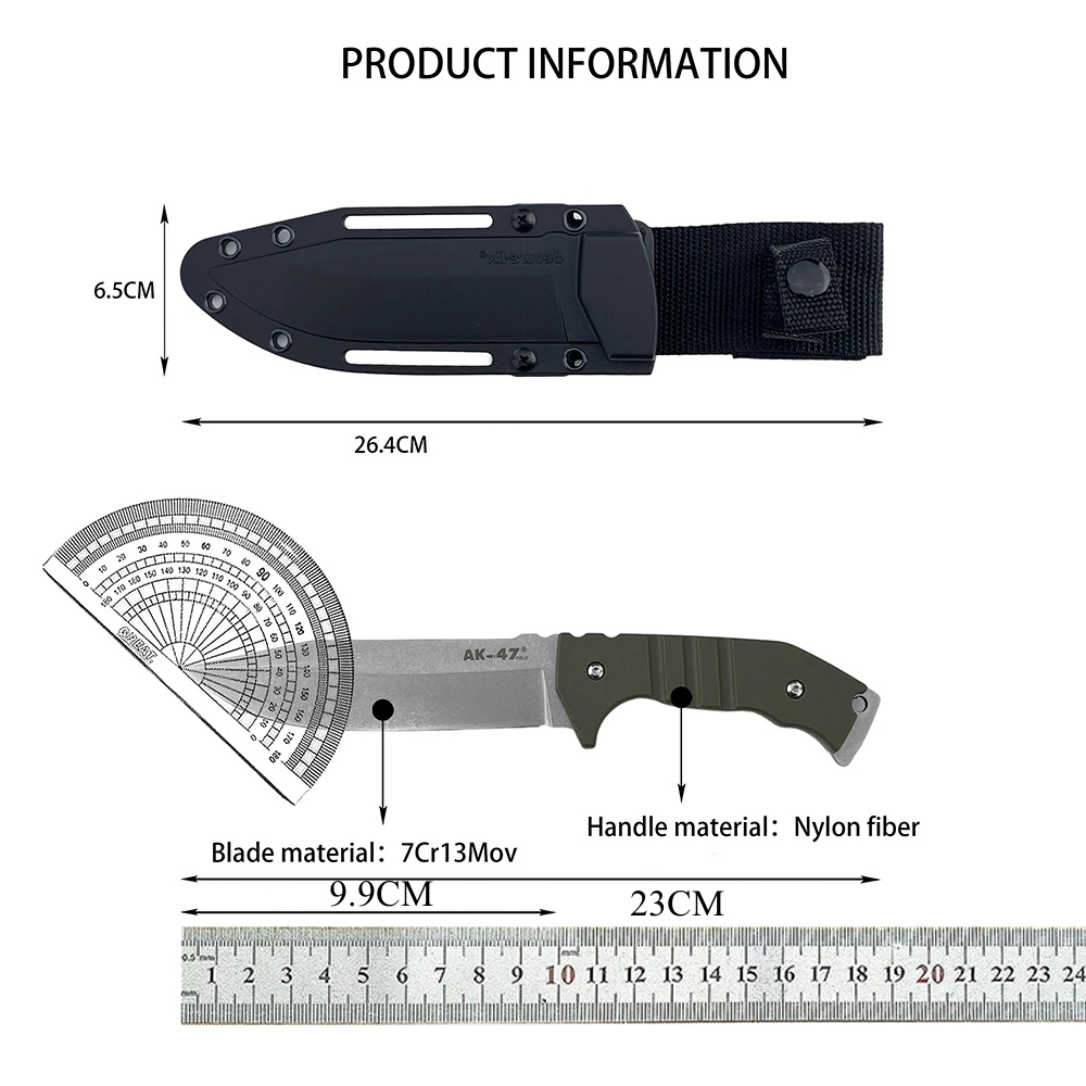 日常携帯用EDC固定刃ナイフ、滑り止めナイロンファイバーハン - Edc Fixed Blade Deep Carry のレビューと価格
