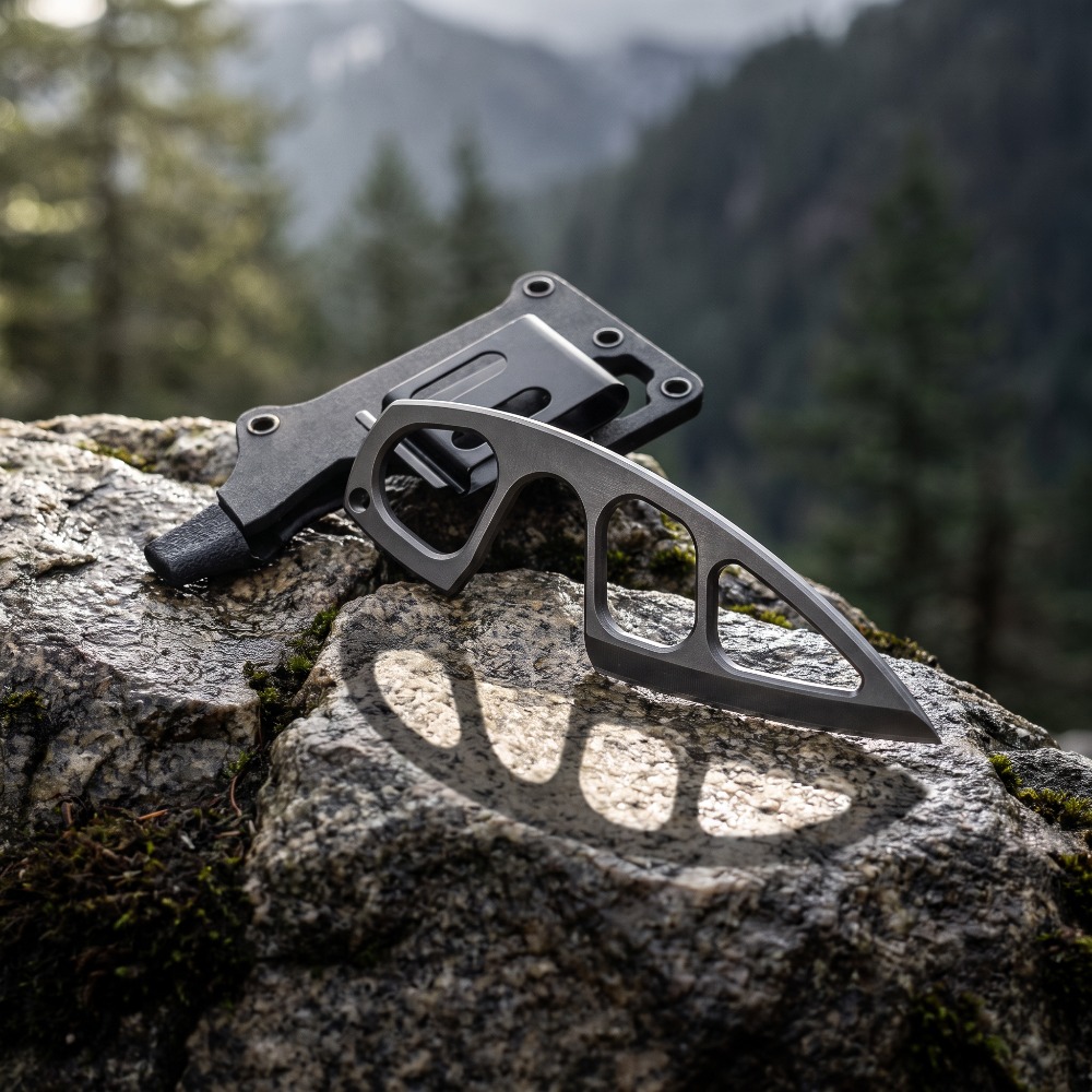 EDCポータブル固定刃ナイフ、中空デザインハンドルナイフ、カ - Edc Fixed Blade Deep Carry のレビューと価格