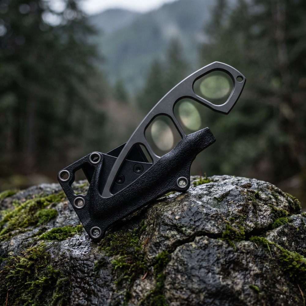 EDCポータブル固定刃ナイフ、中空デザインハンドルナイフ、カ - Edc Fixed Blade Deep Carry のレビューと価格