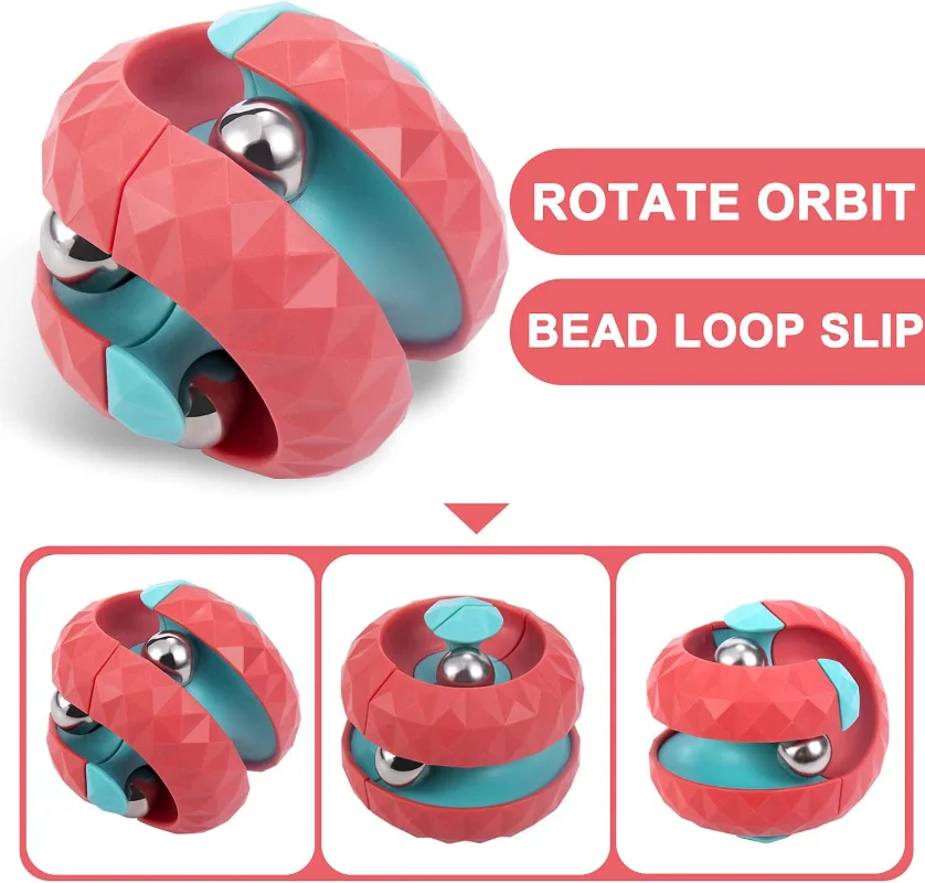 減圧オービットボールキューブフィジェットトイ感覚抗ストレスス - Fidget Spinner Bearing のレビューと価格