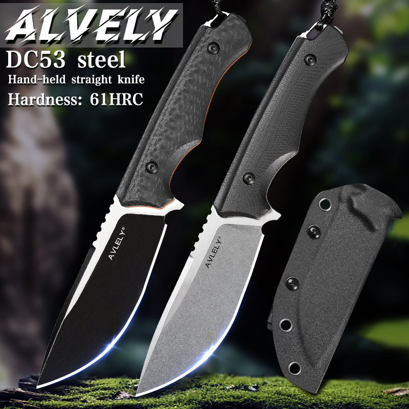 DC53スチール製固定刃ストレートナイフ、G10ハンドル、K - Edc Fixed Blade Deep Carry のレビューと価格