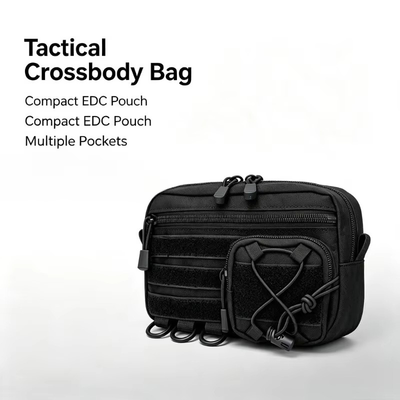 タクティカル・クロスボディバッグ。コンパクトなEDCポーチで - Edc Carry Pocket Pouch のレビューと価格