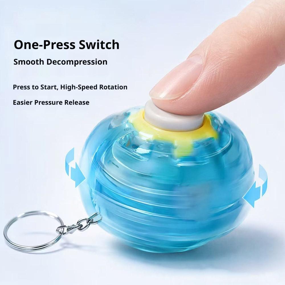 回転式フィジェットスピナーボールキーリング 3Dプレスリバウ - Fidget Spinner Bearing のレビューと価格