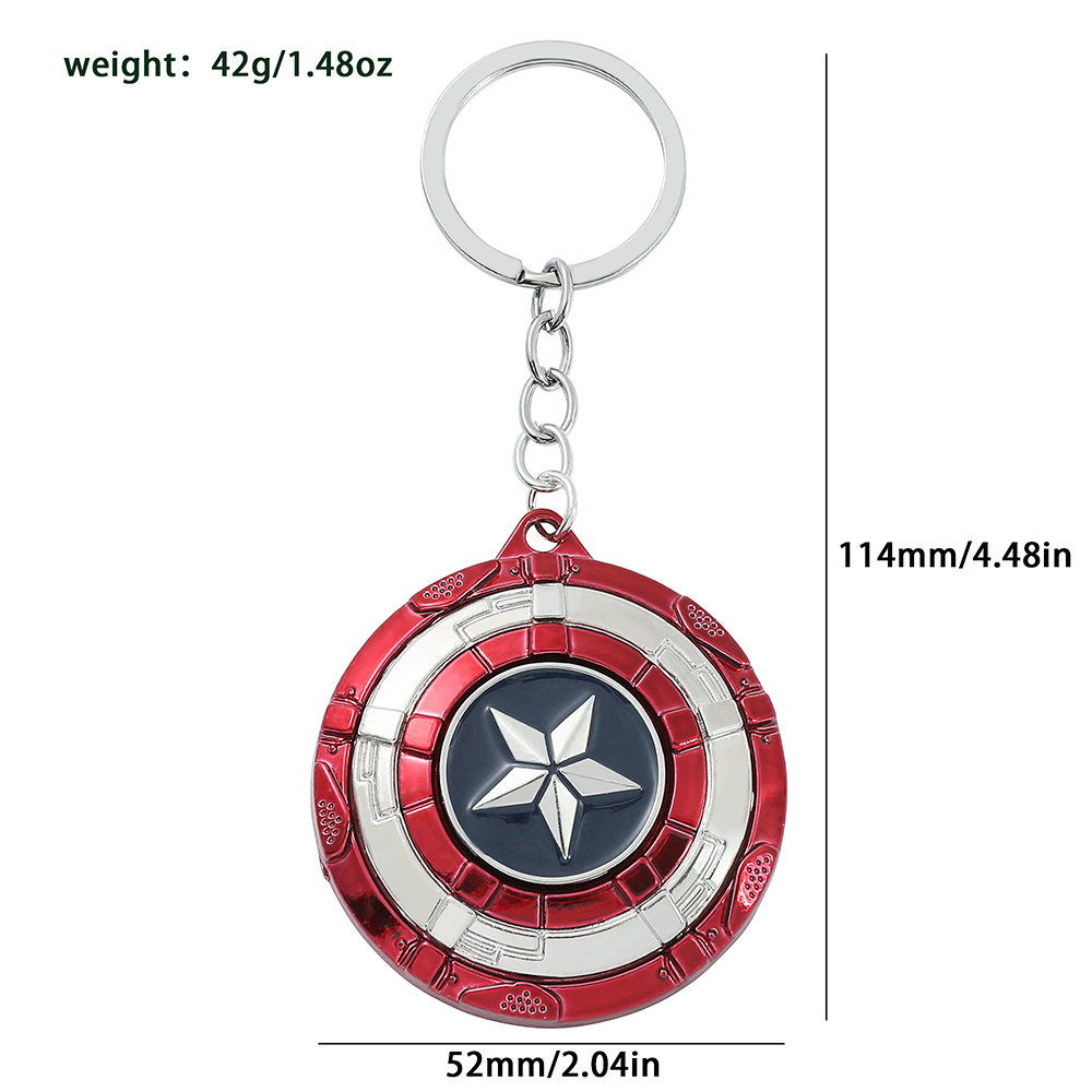 アベンジャーズ キャプテン・アメリカ シールドキーチェーン  - Carabiner Keychain のレビューと価格