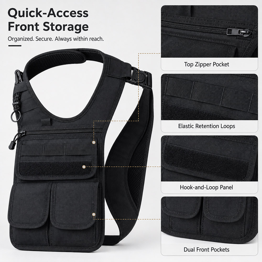 戦術的な隠しアンダーアームツールバッグ MOLLEマルチポケ - Edc Carry Pocket Pouch のレビューと価格