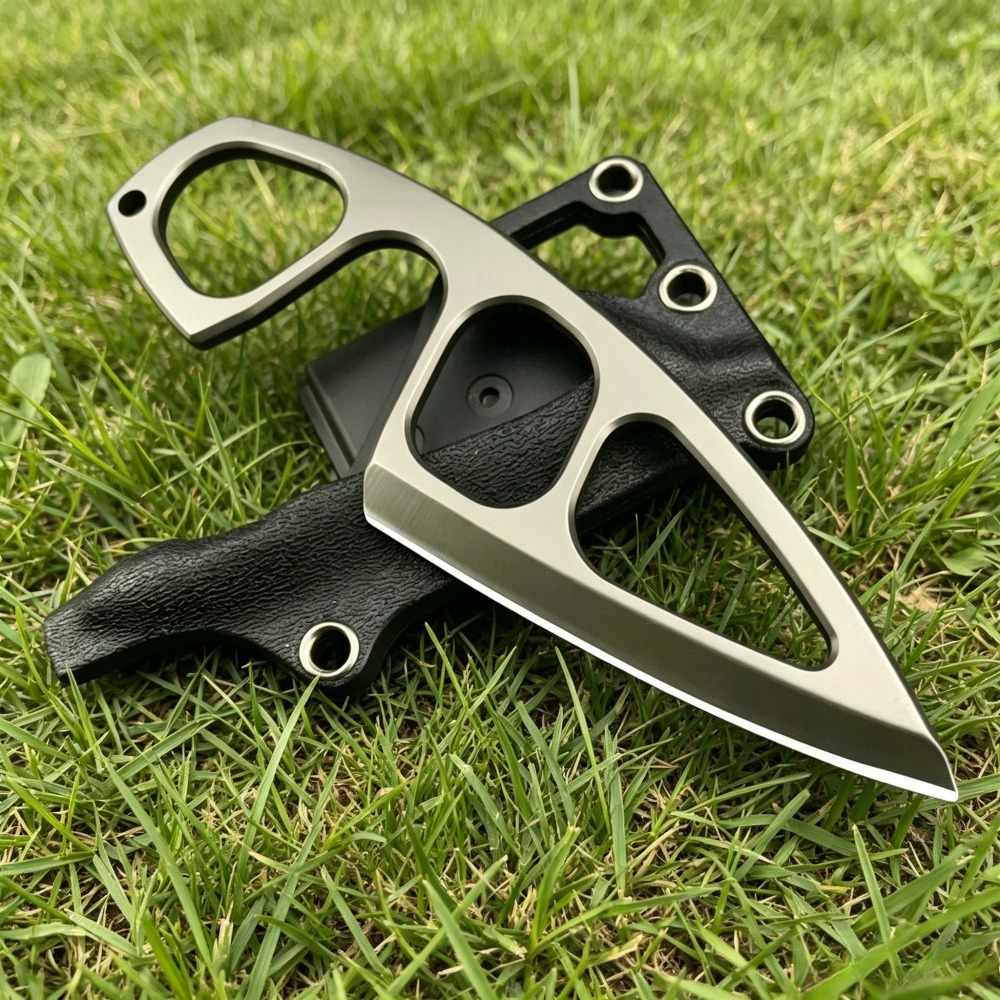 高硬度ネックナイフ 440Cブレード カイデックスシース付き - Edc Fixed Blade Deep Carry のレビューと価格