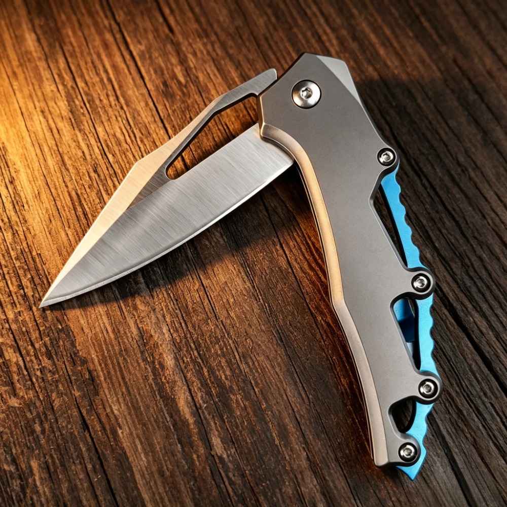 コンパクトなEDC折りたたみナイフ、D2鋼の刃、T6アルミニ - Edc Concealed Carry Knife のレビューと価格