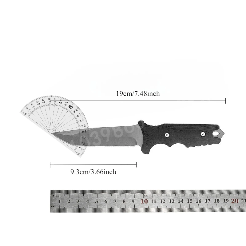 8071高品質ステンレス鋼ストレートナイフ - 440Cブレ - Edc Concealed Carry Knife のレビューと価格