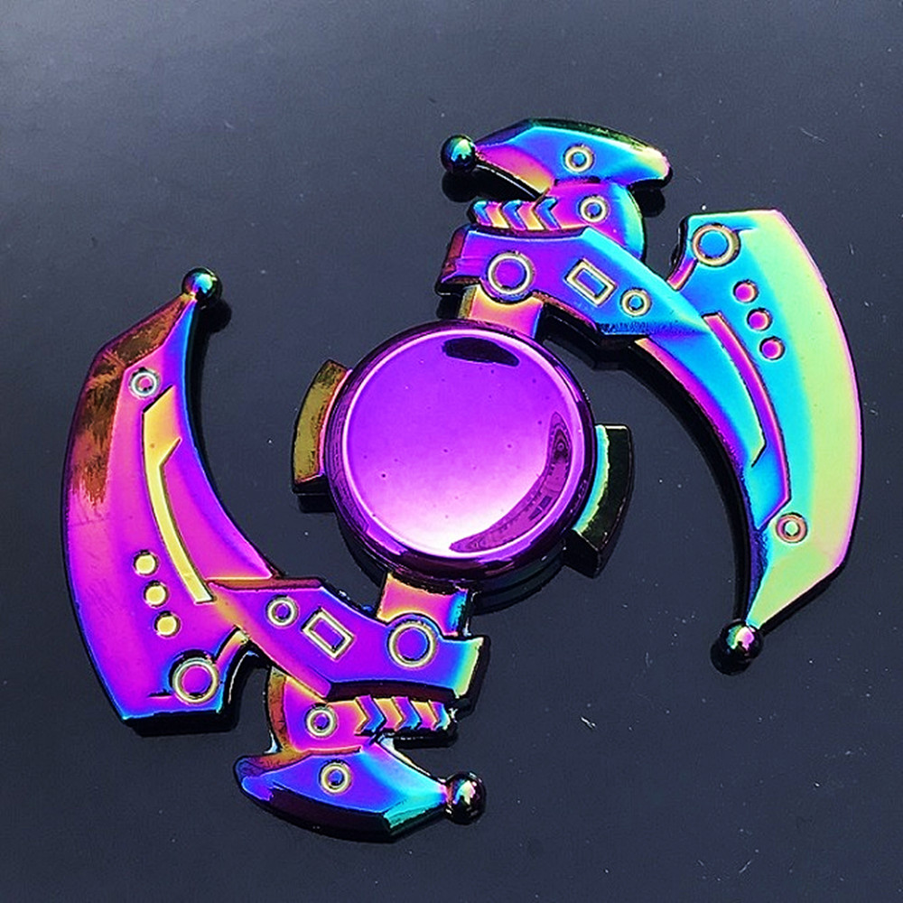 新しい亜鉛合金カラフルなフィジェットスピナー高品質抗不安ハン - Fidget Spinner Bearing のレビューと価格