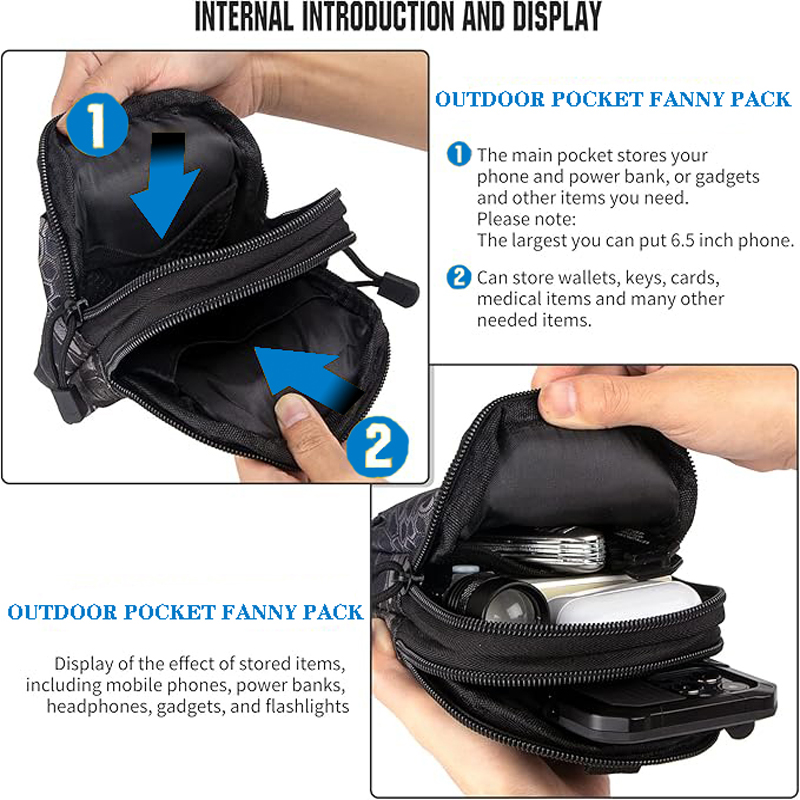 ユニバーサル EDC 戦術モールポーチウエストバッグ携帯電話 - Edc Carry Pocket のレビューと価格